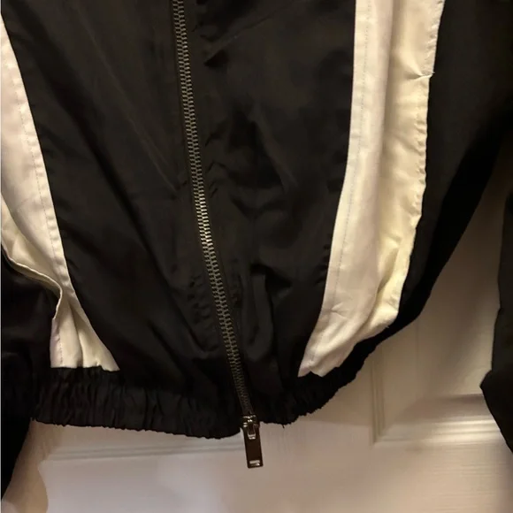 MNML Moto Racing Jacket for Men’s in Black & White w Yellow Trim Size Small BNWT - Picture 7 of 11